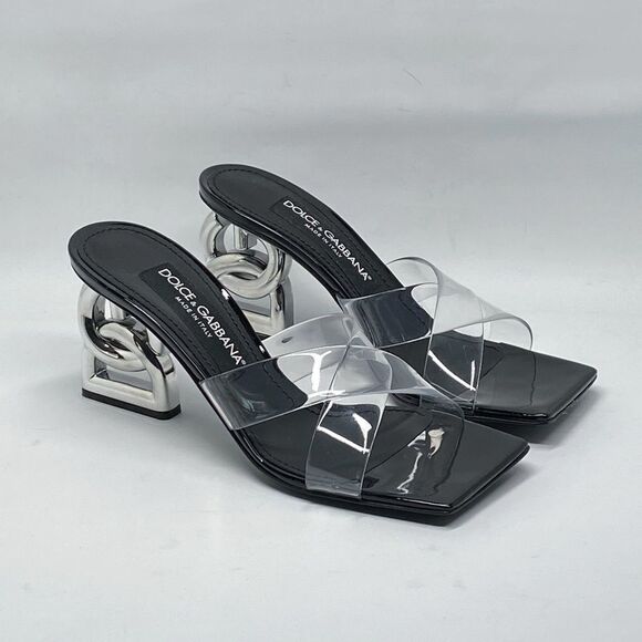 Dolce&Gabbana DG Heel PVC Mules side 36.5 - Picture 2 of 14